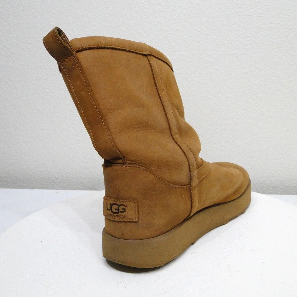 UGG Adirondack Boot III Pull-On Waterproof Winter Boots Chestnut Brown 1017509 8